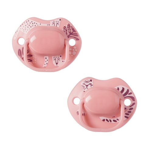 Tommee Tippee Moda játszócumi 2db 0-6hó - rózsaszín