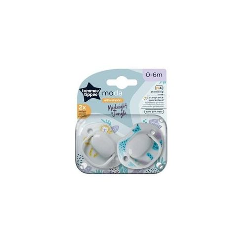 Tommee Tippee Moda játszócumi 2db 0-6hó - szürke
