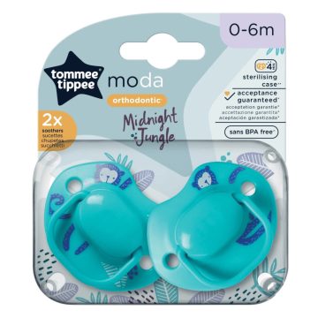 Tommee Tippee Moda játszócumi 2db 0-6hó - türkiz
