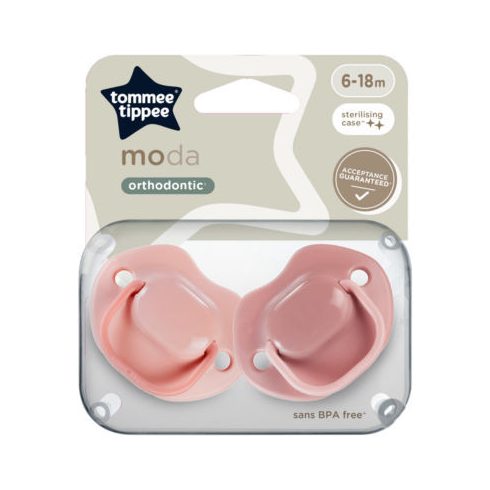Tommee Tippee Moda játszócumi 2db 6-18hó - Girl