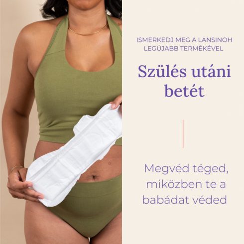 Lansinoh Diszkrét és nedvszívó szülés utáni betét 2. héttől – egyesével csomagolt, 12 db
