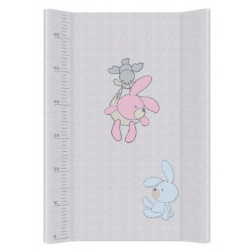   Ceba Baby merev pelenkázó lap 50*70 cm Comfort - Bunnies grey