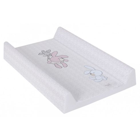 Ceba Baby merev pelenkázó lap 50*70 cm Comfort - Bunnies grey