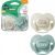 Tommee Tippee Anytime 2 db-os játszócumi 6-18 m - ekrü/menta