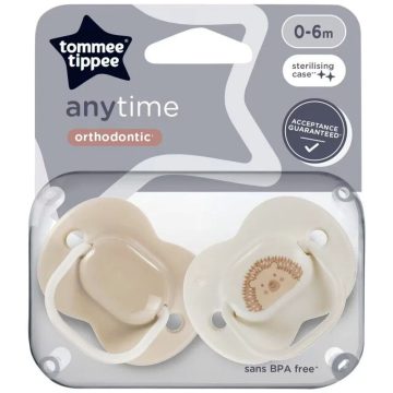 Tommee Tippee Anytime nyugtatócumi  0-6 hó 2 db  - süni 