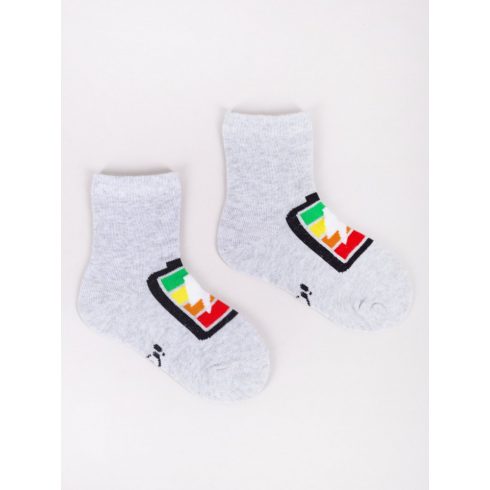Yo! Pamut zokni (17-19) - szürke 