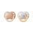   Tommee Tippee Ultimate Fit játszócumi 0-6 hó 2 db - barack/beige kutyus