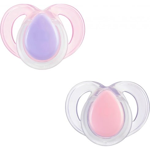 Tommee Tippee Night Time játszócumi 18-36 hó 2 db - rózsaszín/lila