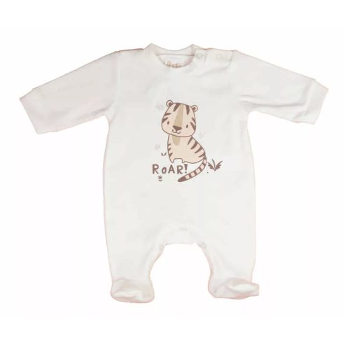 Biopamut hosszú ujjú rugdalózó (44) - tigris