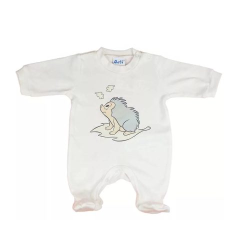 Pamut hosszú ujjú rugdalózó sünis mintával (50) 