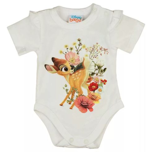 Rövid ujjú baba body Bambi mintával (62) 