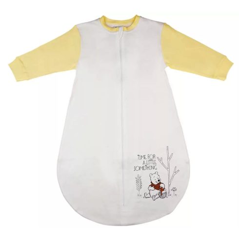 Hosszú ujjú elöl cipzáras vékony nyári hálózsák Micimackó mintával  (80)