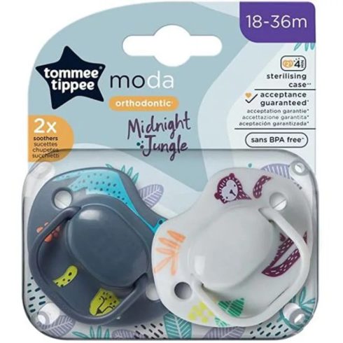 Tommee Tippee Moda játszócumi 2db 18-36hó - szürke