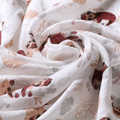 BabyOno 3 db-os színes,mintás textil pelenka - szürke