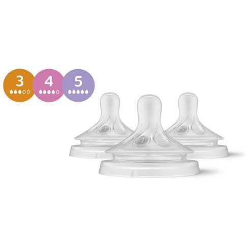 Philips AVENT SCY960/03 Natural Response etetőcumi mix 1hó+,3hó+,6hó+, 3 db