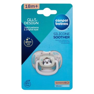   Canpol babies nyugtató szilikon cumi szimmetrikus 18 hó+   lajhár