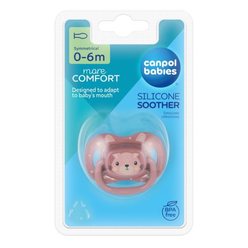 Canpol babies nyugtató szilikon cumi 0-6 hó - nyuszi 
