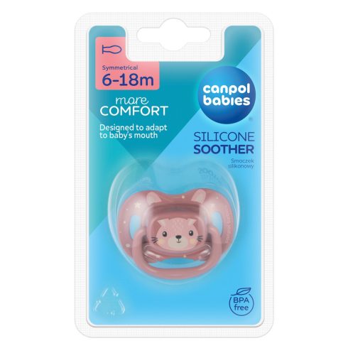 Canpol babies nyugtató szilikon cumi 6-18 hó - nyuszi 