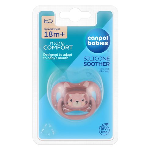 Canpol babies nyugtató szilikon cumi 18 hó + nyuszi 