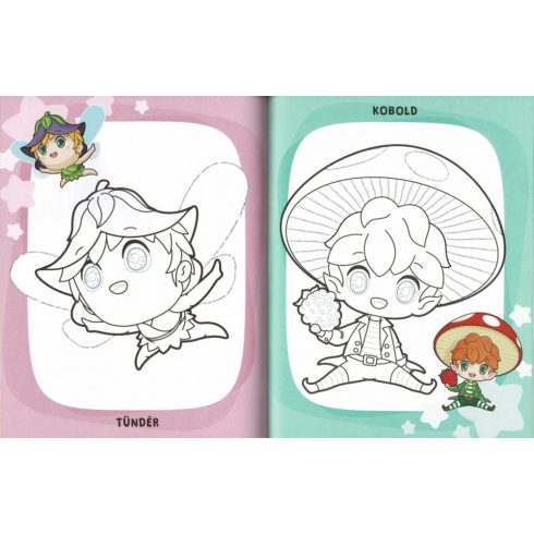 Manga színező kicsiknek 