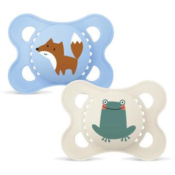   MAM Original szilikon nyugtató cumi 2 db 2-6 hó - róka/béka 