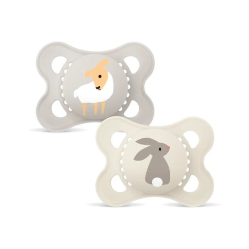 MAM Original szilikon nyugtató cumi 2 db 2-6 hó - bárány/nyuszi 