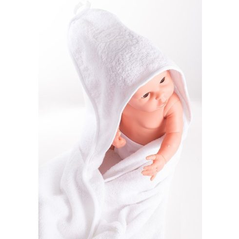 Vaganza hímzett fürdőlepedő, fürdetőkesztyűvel 110*110 cm - rózsaszín bari 