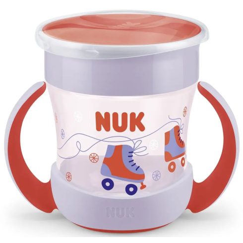 NUK Mini Magic Cup 6+ varázslatos pohár 160ml - lila/piros