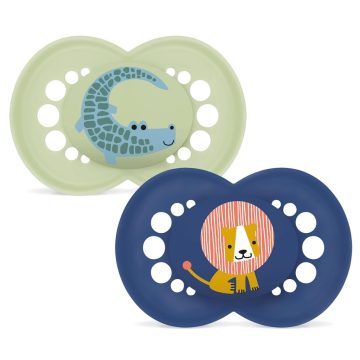   Mam Original 6+ szilikon nyugtató cumi 2 db  - krokodil/oroszlán 