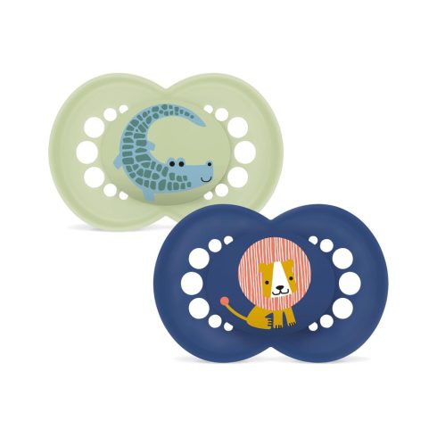 Mam Original 6+ szilikon nyugtató cumi 2 db  - krokodil/oroszlán 