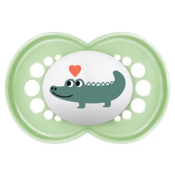 MAM Original 6+ hó szilikon nyugtató cumi - zöld krokodil