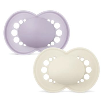 Mam Original 16+ szilikon nyugtató cumi 2 db  - lila/bézs 