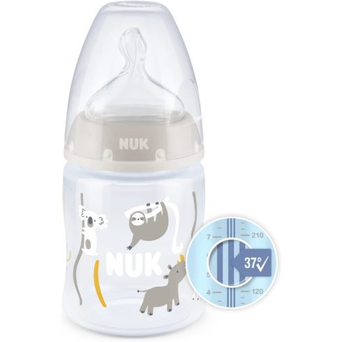 NUK First Choice Temperature Control cumisüveg 150 ml - Szürke/fehér koalás