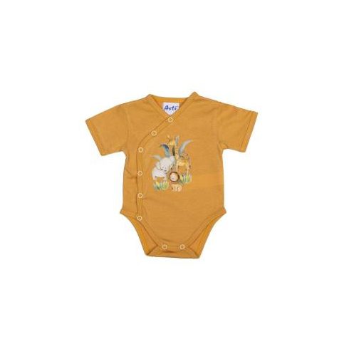 Rövid ujjú elöl patentos baba body szafaris mintával (50) 