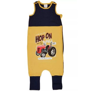   Ujjatlan pamut tipegő hálózsák traktoros mintával (68-80) 