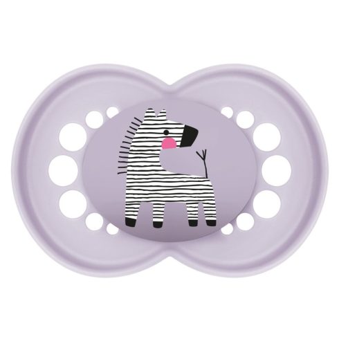 MAM Original 16+ szilikon nyugtató cumi - lila zebra