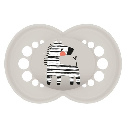 MAM Original 16+ szilikon nyugtató cumi - szürke zebra