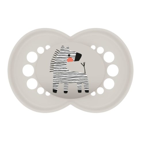 MAM Original 16+ szilikon nyugtató cumi - szürke zebra