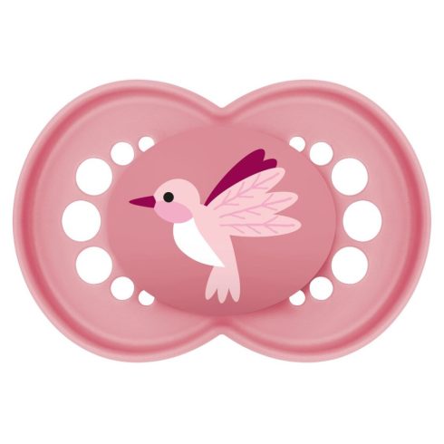 MAM Original 16+ szilikon nyugtató cumi - rózsaszín kolibri 