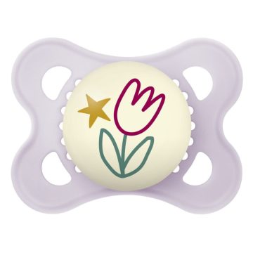   MAM Original Night szilikon nyugtató cumi  2-6 hó - tulipan