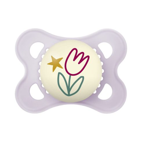 MAM Original Night szilikon nyugtató cumi  2-6 hó - tulipan