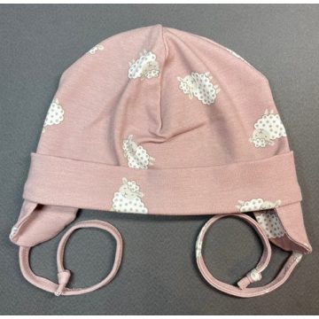   Minimanó Pamut kötős sapka (38) - Bárány Mintás Rózsaszín