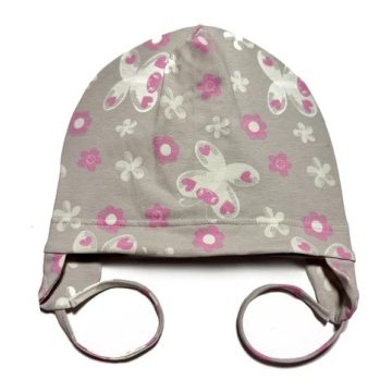   Minimanó Pamut kötős sapka (48) - Világító Virág Mintás