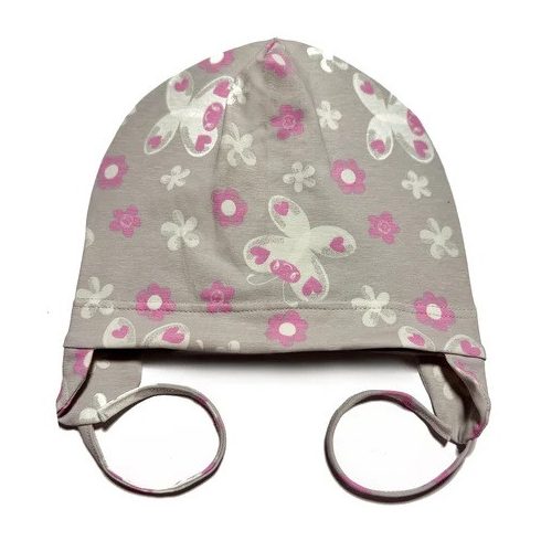 Minimanó Pamut kötős sapka (48) - Világító Virág Mintás