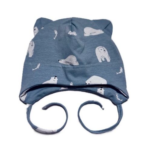 Minimanó Pamut kötős sapka (36) - Jegesmedve