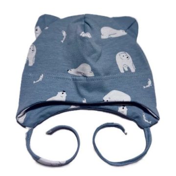 Minimanó Pamut kötős sapka (38) - Jegesmedve