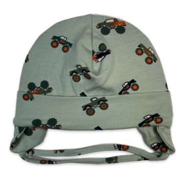 Minimanó Pamut kötős sapka (38) - Autós Olajzöld