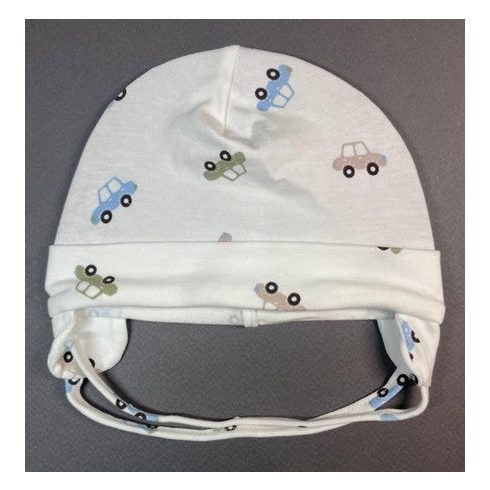 Minimanó Pamut kötős sapka (36) - színes autók