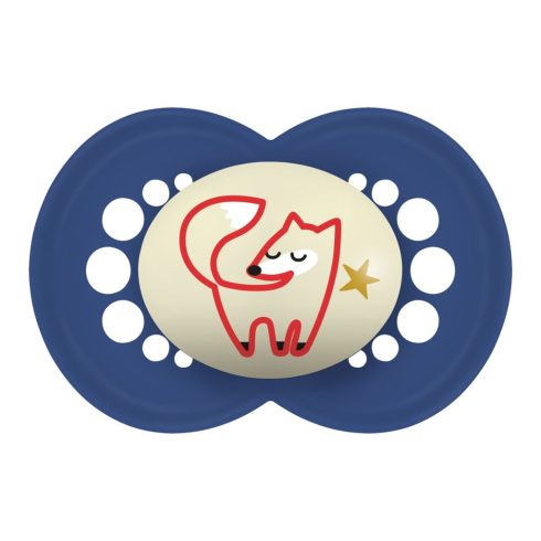 MAM Original Night 16+ szilikon nyugtató cumi - kék róka