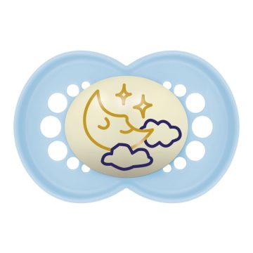 MAM Original Night 16+ szilikon nyugtató cumi - kék hold